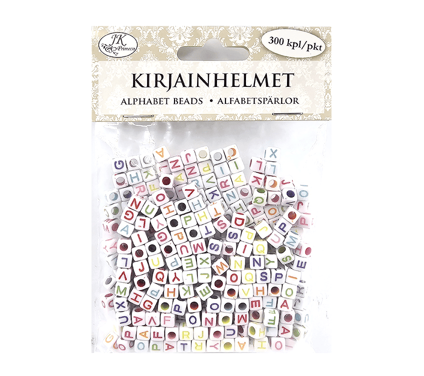 Kirjainhelmet vÄrilajitelma 300kpl | säästötalo latvala